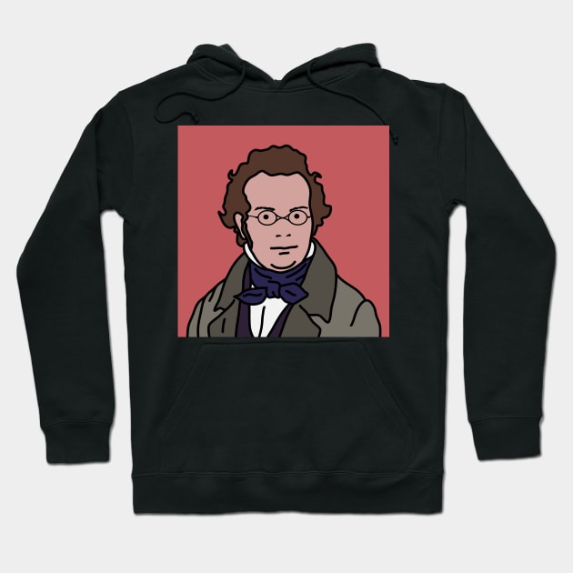 Franz Schubert Hoodie by Cleobule